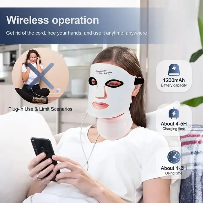 Masque LED en Silicone pour le visage