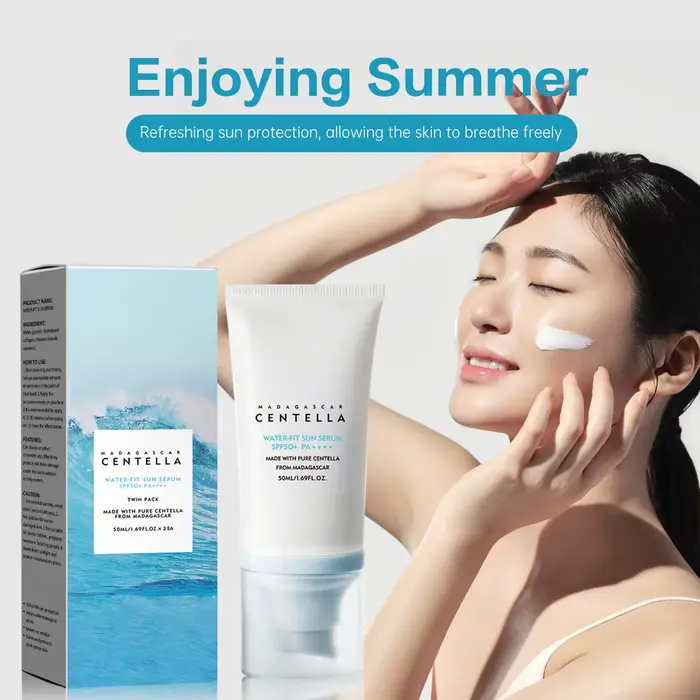 Crème solaire à l'acide hyaluronique