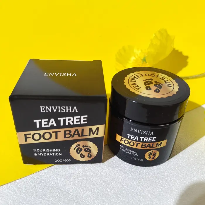 Crème de soin des pieds à l'arbre à thé ENVISHA, talons fendillés, peau lisse, hydratation intense, élimination des callosités, réparation, anti-dessèchement, exfoliation