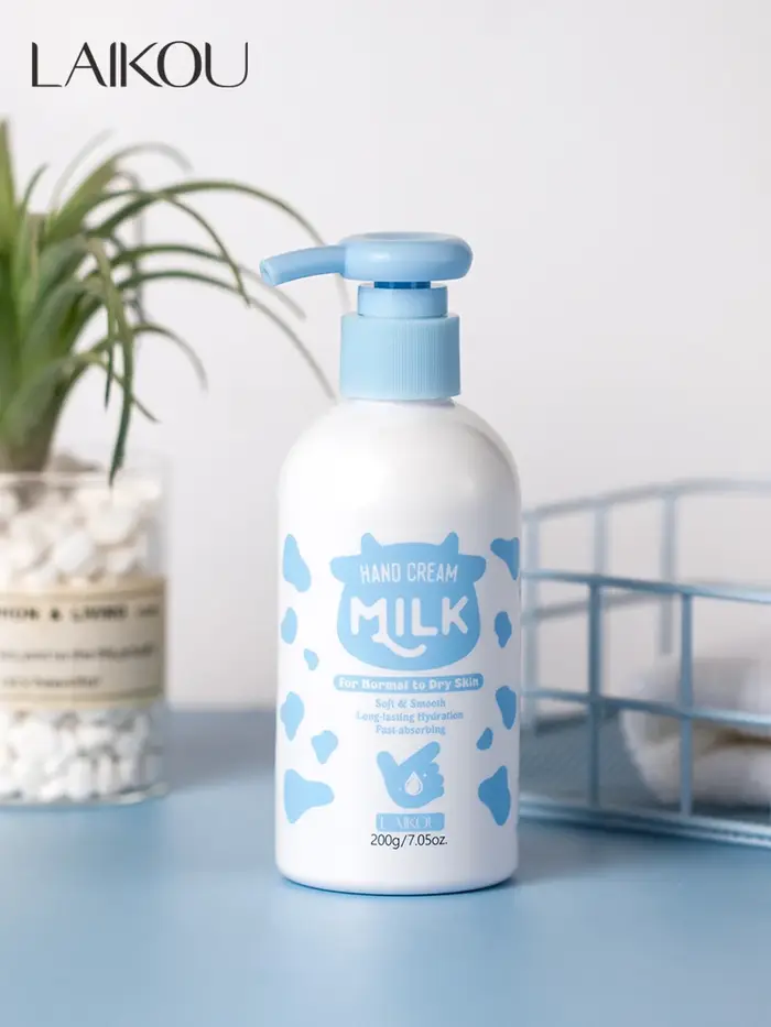 LAIKOU – crème pour les mains au lait, 200g, hydratation longue durée, absorption rapide, hydratant 