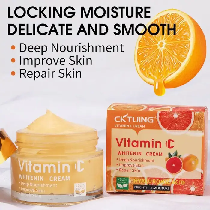 Deep Vita C hydratant pour les femmes Anti-rides raffermissant crème pour le visage estompe les ridules