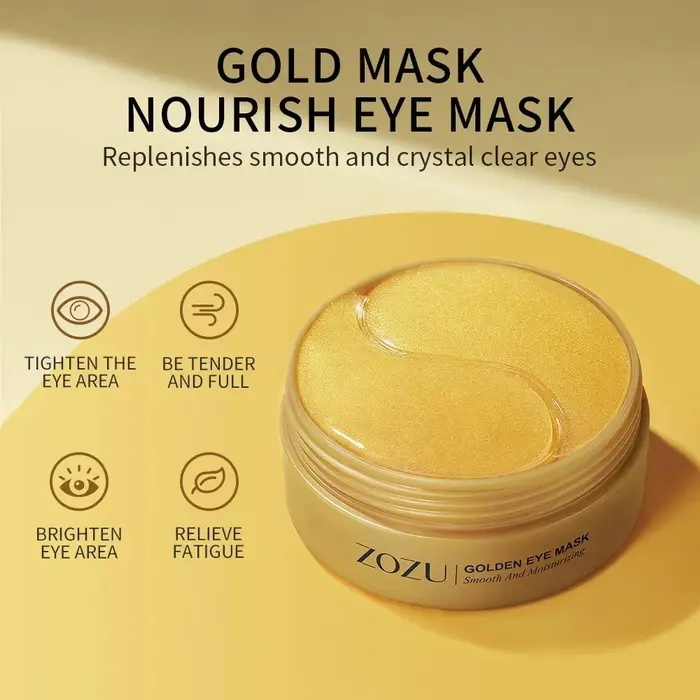 60/120 pièces masque pour les yeux avocat or hydrater raffermissant améliorer les sacs