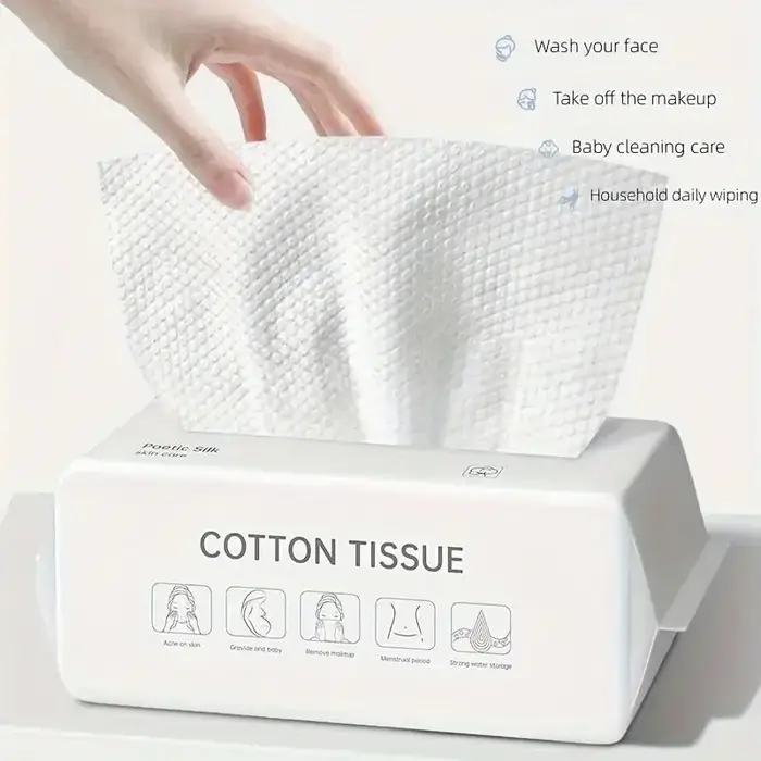 100 lingettes nettoyantes pour le visage ultra douces