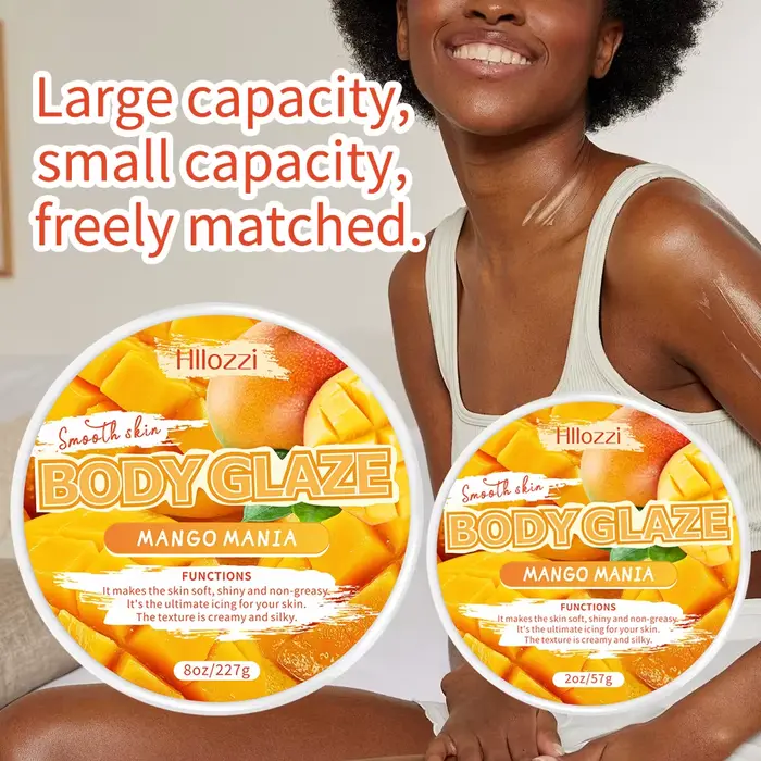 2oz/8oz mangue manie corps glaçure nourrissant hydratant soin de la peau beurre corporel rafraîchissant Non gras huile