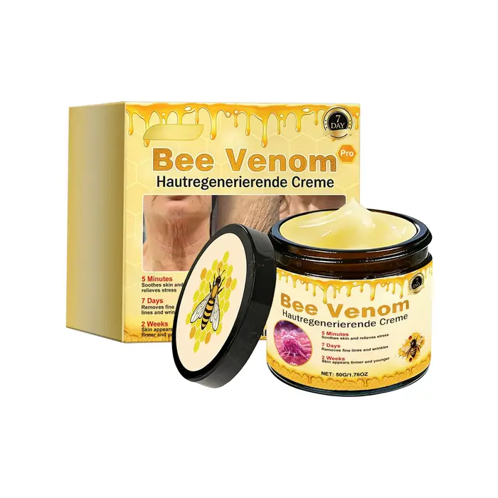 Crème hydratante au venin d'abeille, rajeunissement du visage, lisse, élasticité de la peau, réduit 