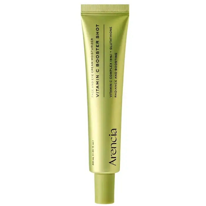 Crème pour le visage et les yeux Arencia Vitamin C Booster Shot, éclaircit le teint, atténue les tac