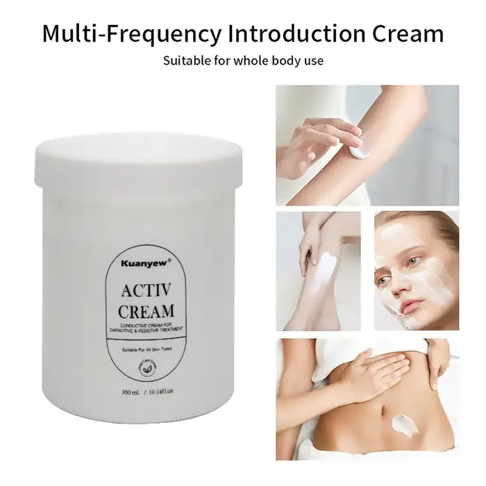 Crème radiofréquence à utiliser avec l'appareil de beauté