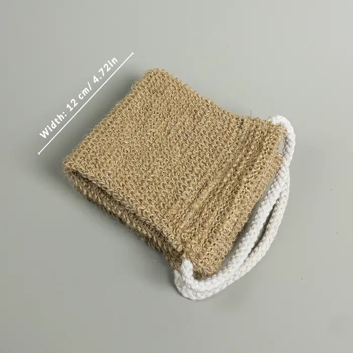 Épurateur de dos exfoliant en Jute naturel