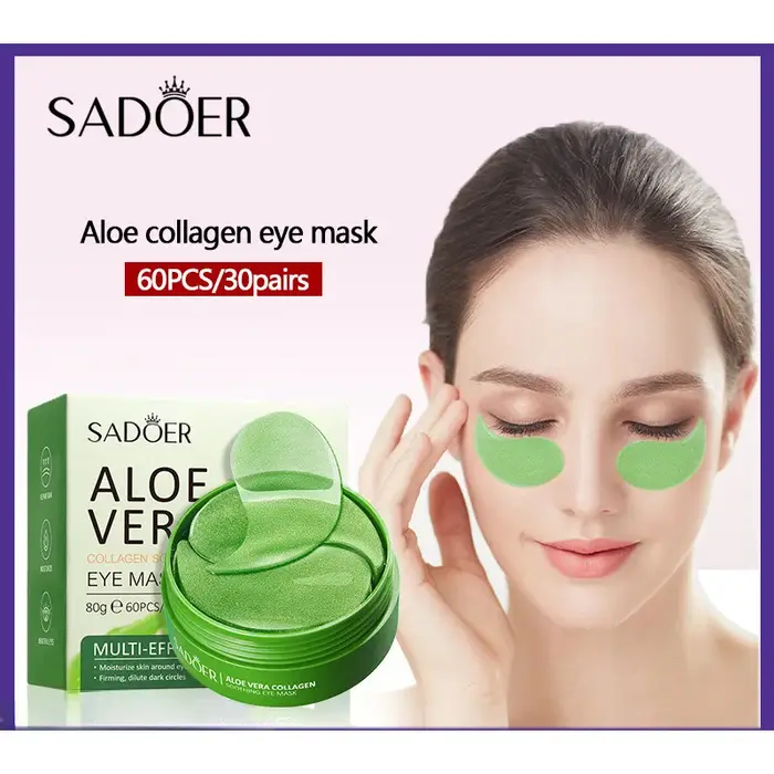 Masque pour les yeux au collagène et à l'aloe vera SADOER