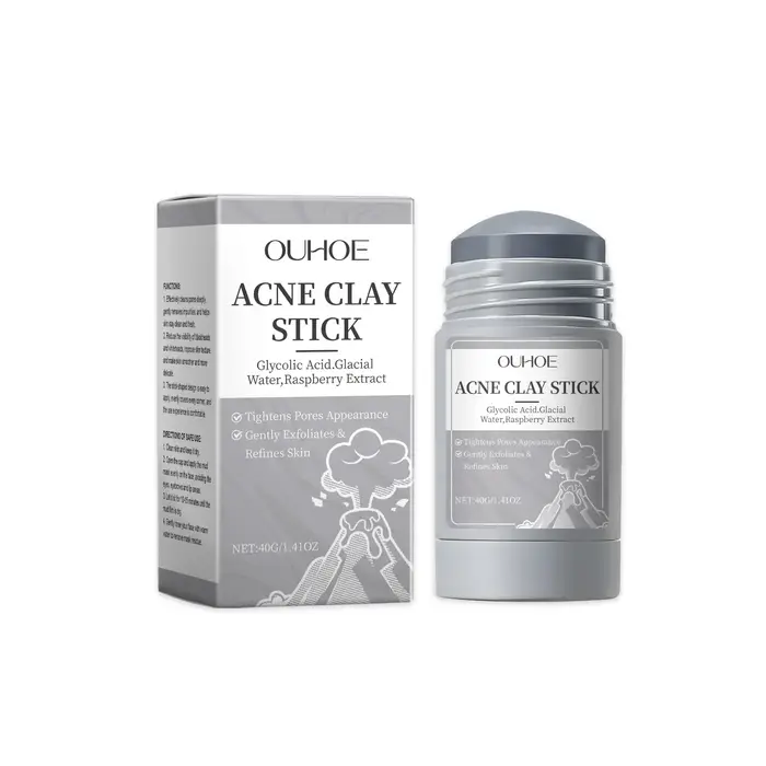 Masque de nettoyage des pores en argile, crème hydratante, exfoliante, contrôle de l'huile, points n