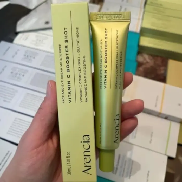 30ml Arencia VitaminC Booster Shot Glutathione Face Eye Cream Retinal Brighten Firming Boosting Moisturizer Day Night
