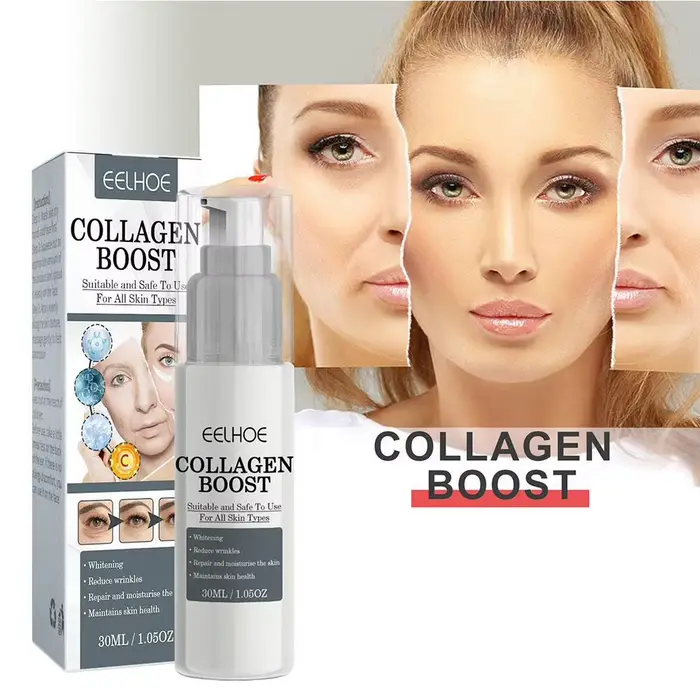 1/2/3 pièces 30ml collagène Boost raffermissant Essence crème estompe les ridules visage éclaircissant sérum