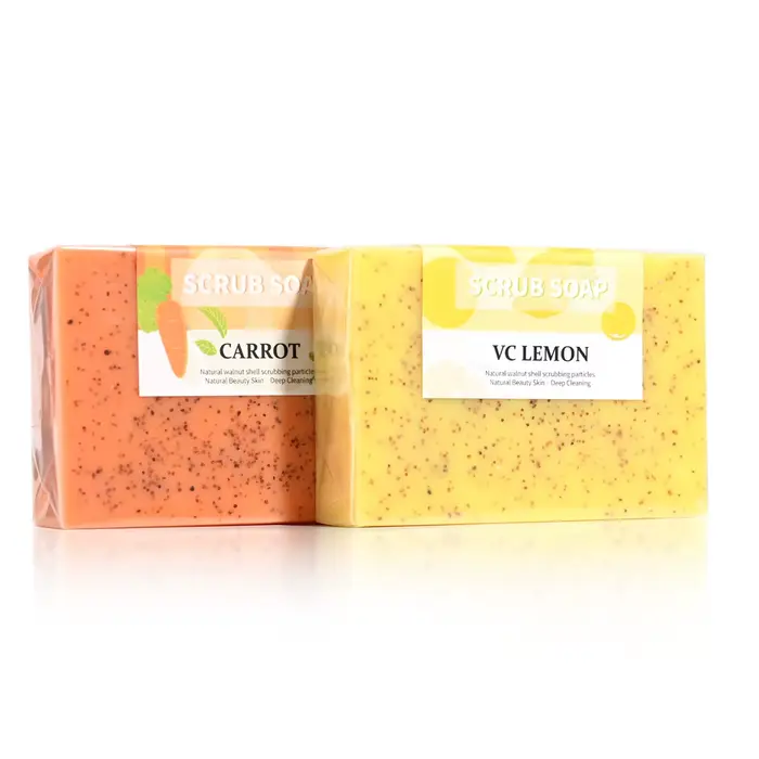 M + 100g savon aux fruits citron nettoyage particules givrées exfoliant bain soin du corps blanchissant