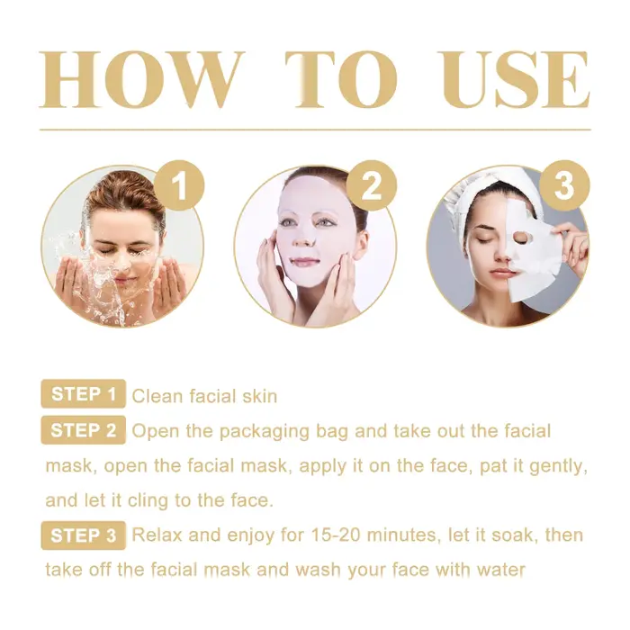 Masque Facial Anti-rides au collagène