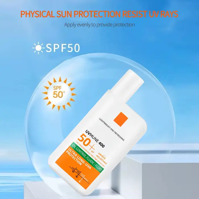 Crème solaire visage longue durée avec une protection UV élevée