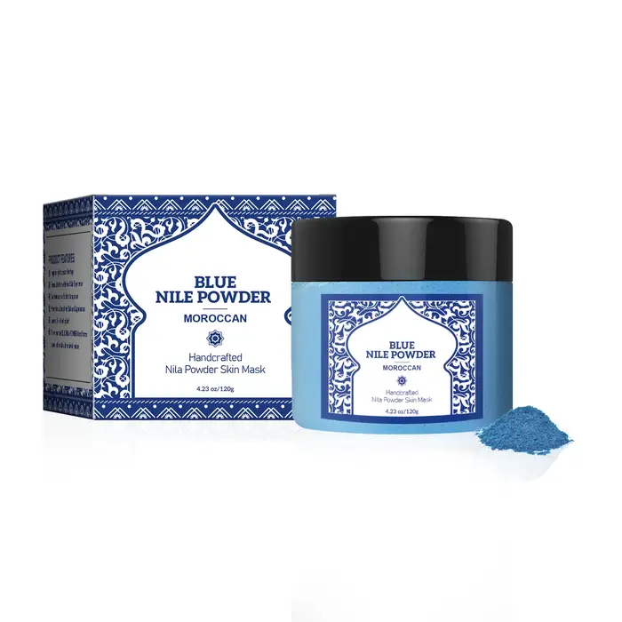 Masque Minéral Nettoyant en 15 Min 120g - Poudre Moussante Marocaine pour le Visage et le Corps