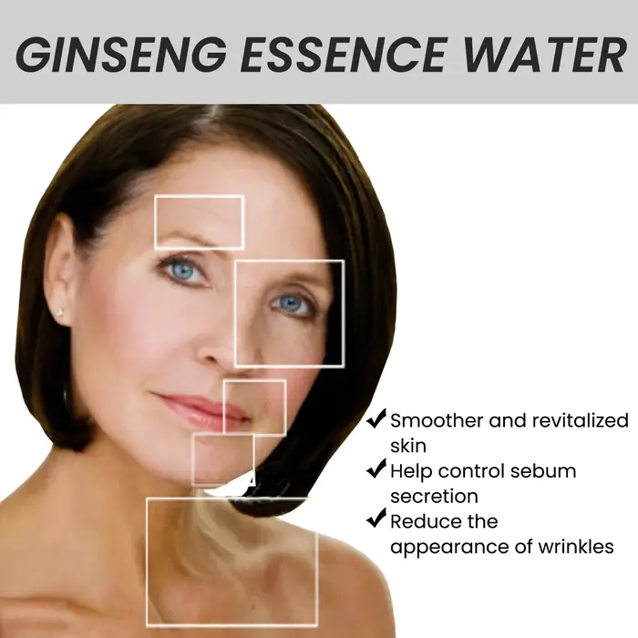 Ginseng visage Essence Anti-âge décoloration ridules rides dissolvant resserrement éclaircissant hydratant acide hyaluronique sérum