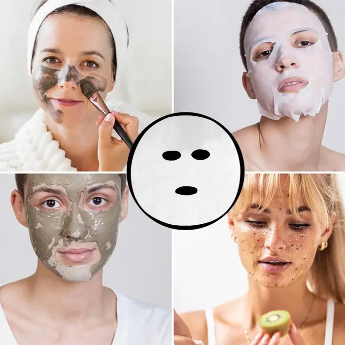200/500 feuilles masque Facial Transparent hydratant