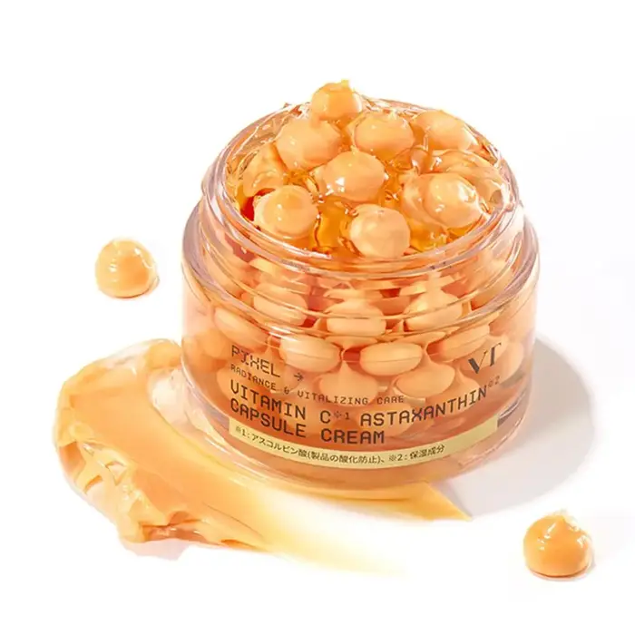 Crème Visage Hydratante et Éclaircissante à la Vitamine C et à l'Astaxanthine VT – Améliore les Peaux Ternes