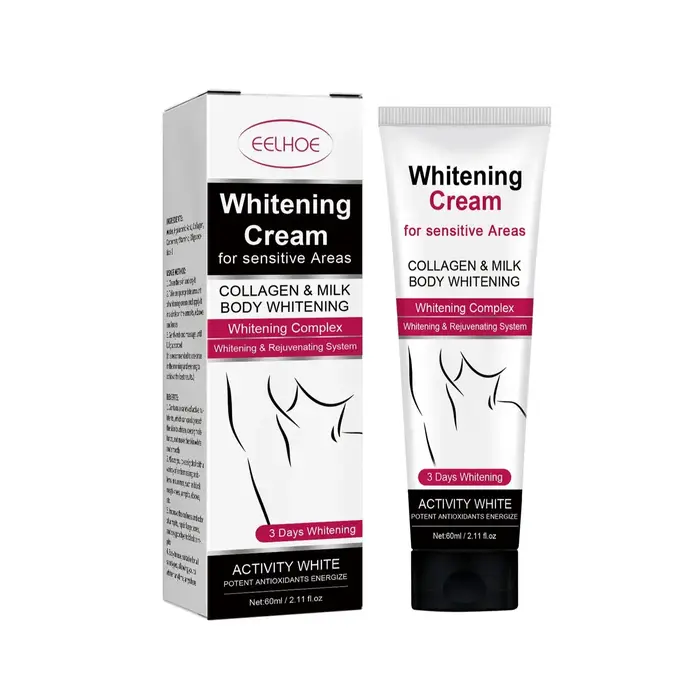 Crème blanchissante pour peau foncée, ati elles, cuisses, articulations intérieures, éclaircissant, 