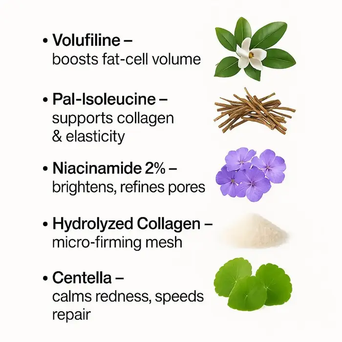 Sérum Visage Volufiline 92% + Pal-Isoleucine 1% Niaciamide 30ML – Hydratant
