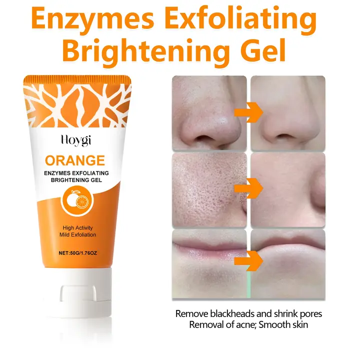 Gel exfoliant éclaircissant aux enzymes