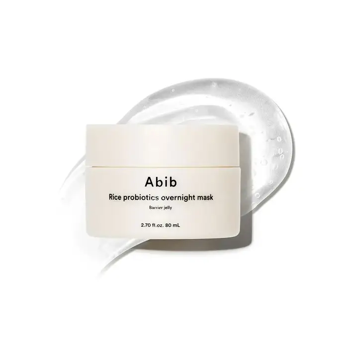 Masque de nuit Abib Rice Probiotics Barrier Jelly, nourrissant, à absorption rapide et soin de nuit 