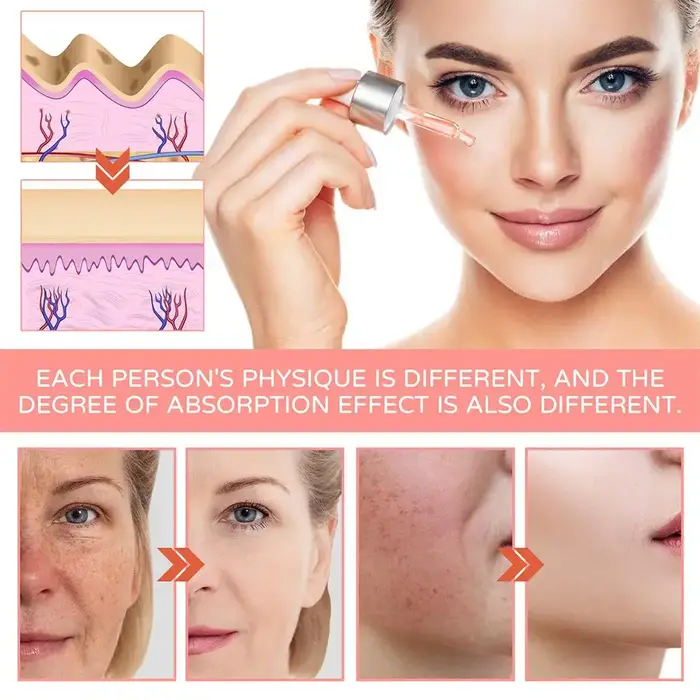 Sérum anti-âge blanchissant 5 en 1 pour le visage