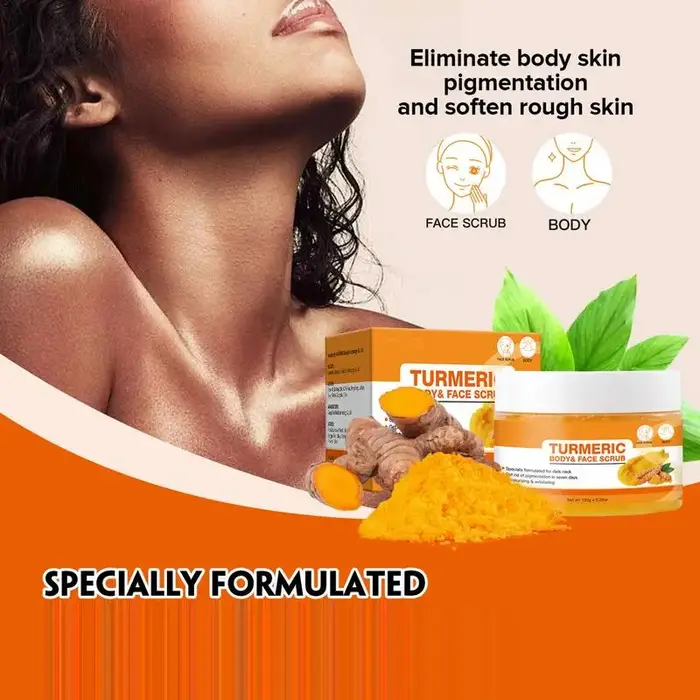Crème éclaircissante pour le visage au curcuma