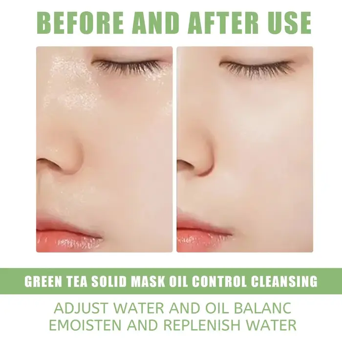 Masque de nettoyage du visage bâton de thé vert