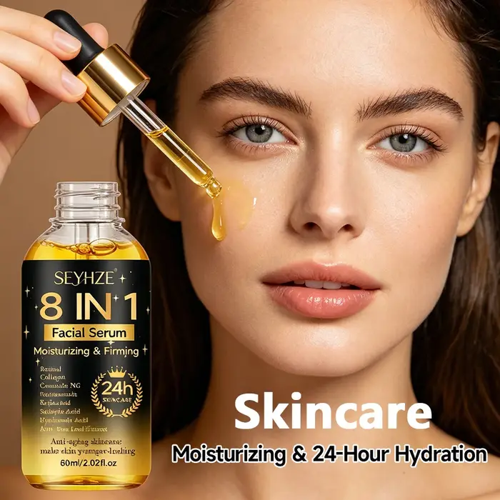 SEYHZE Coffret d'Essences Hydratantes 8-en-1 (3 pièces) Soin de la Peau - Niacinamide