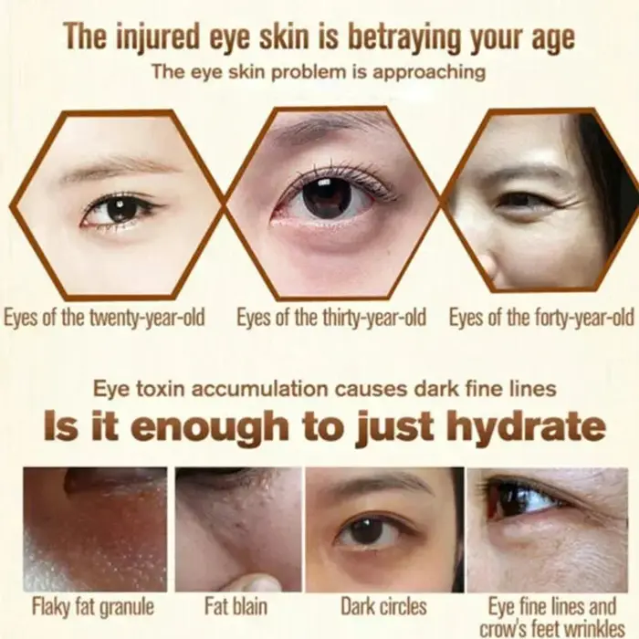 Crème pour les yeux dissolvant de granulés de graisse