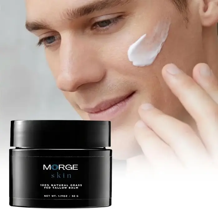 Crème Visage Homme au Suif 50g – Hydratation Longue Durée, Éclaircissante, Lissante, Anti-rides, Raffermissante – Soin de la Peau Masculine 