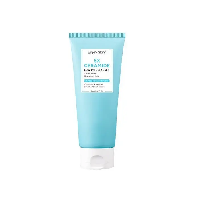 Série de soins du visage à la céramide : Tonique apaisant, Crème hydratante pour le visage, Nettoyan