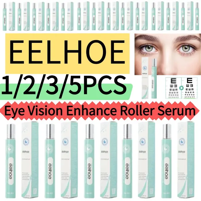 1-5PCS EELHOE Sérum Roll-on Améliorant la Vision, Soulage la Sécheresse, Améliore la Fatigue Oculaire, Maintient la Santé, Réduit l'Inconfort, Soin des Yeux à la Lutéine