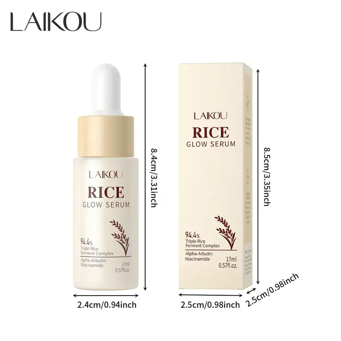 Essence pour le visage au brillant de riz, 17ml, hydratant, nourrit, éclaircit le teint, extrait nat