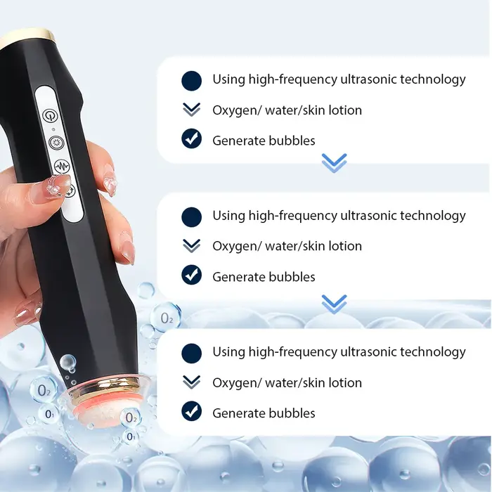 Stylo à bulles d'oxygène Portable, Machine à bulles d'oxygène CO2 Rechargeable, nettoyage en profond