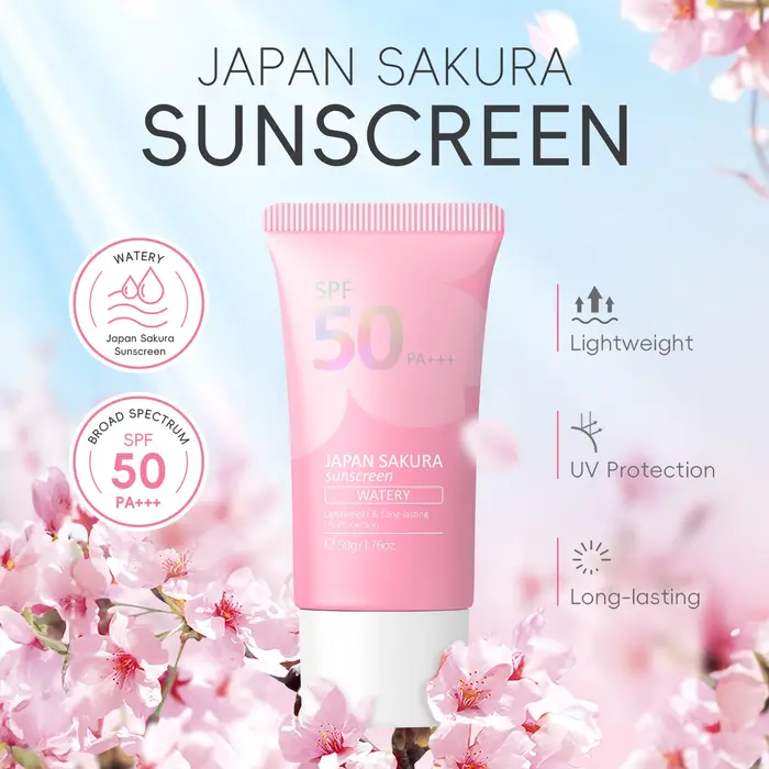 LAIKOU japon Sakura visage crème solaire radiante UV rayons Protection SPF50 PA +++ crème solaire bl