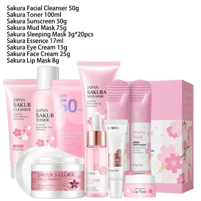 Kit de produits pour le visage Sakura