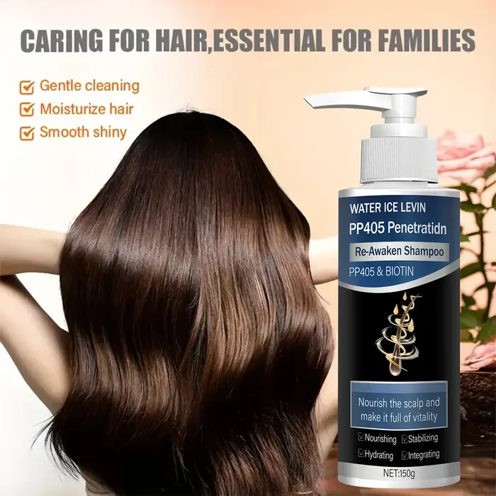 Shampooing Croissance Cheveux 1+1 Pack 150g Avec Biotine Collagène Kératine Vitamine C PP405 Pénétration Hydratant Réparation Soin Capillaire Pas Cher