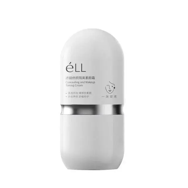 Crème visage ELL - Crème éclaircissante anti-rides hydratante isolante |   Base de maquillage raffer