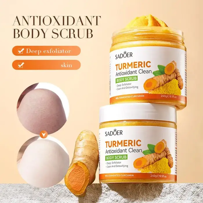 Gommage éclaircissant au curcuma