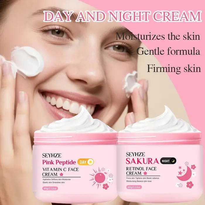 Crème de jour et de nuit SEYHZE Sakura riche en rétinol + vitamine C/E