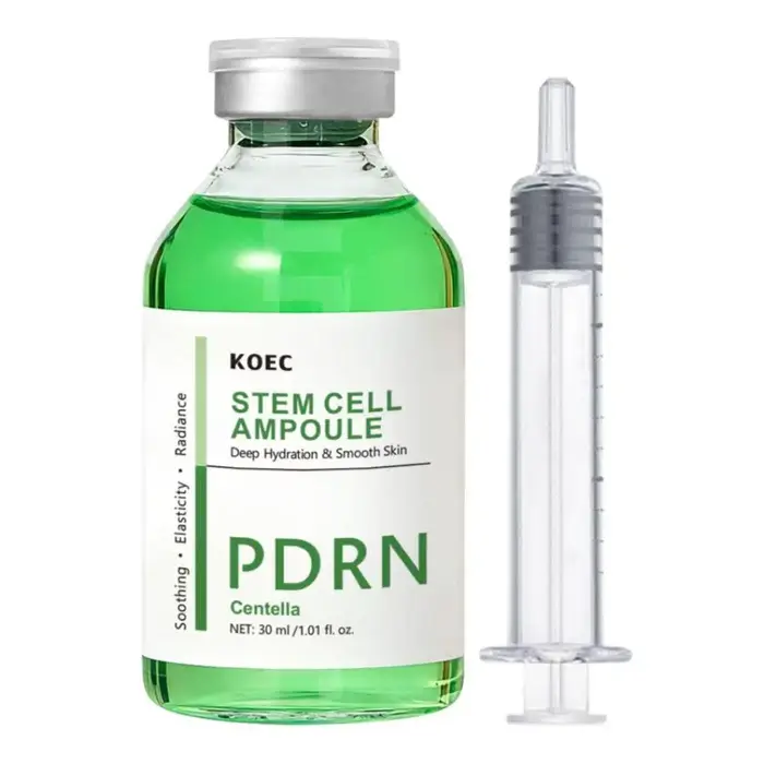 Sérum Ampoule Cellules Souches Centella PDRN KOEC 30ml, Essence Visage Hydratante Apaisante en Profo