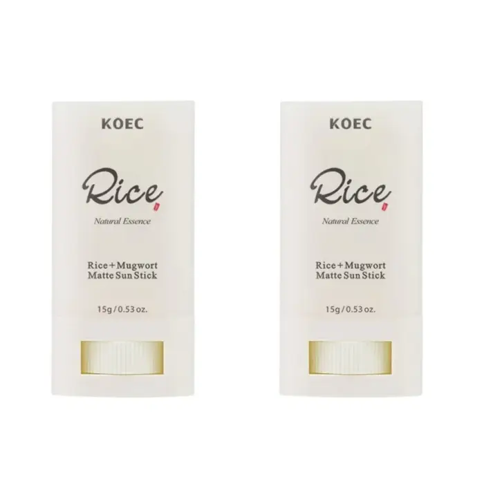 La tige de protection mate SPF50++ contient des ingrédients de riz et de curcuma