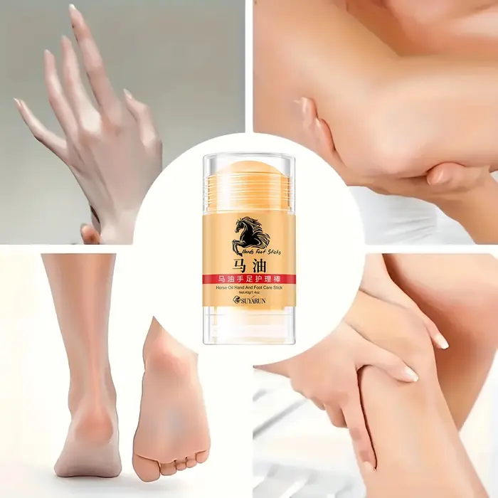 SUYARUN Premium huile de cheval soin des pieds aux mains bâton-baume hydratant et réparateur Intense pour peau sèche et