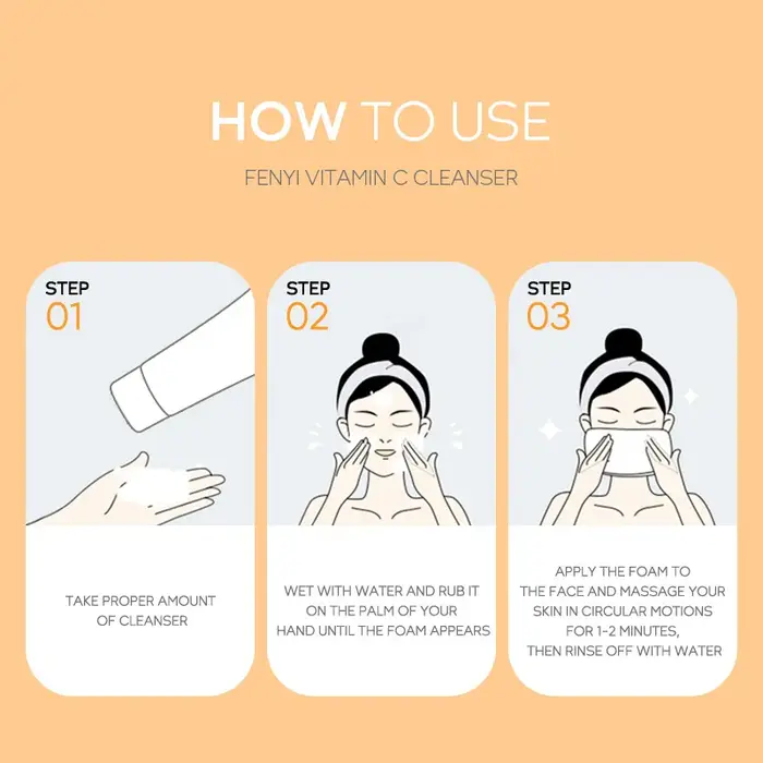 Nettoyant pour le visage à la vitamine C