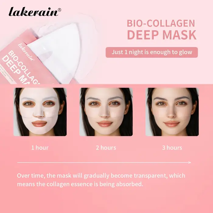 Masque facial en profondeur au bio-colagène