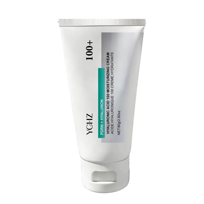Crème hydratante à l'acide hyaluronique 100%, légère, améliore la peau terne et répare en profondeur