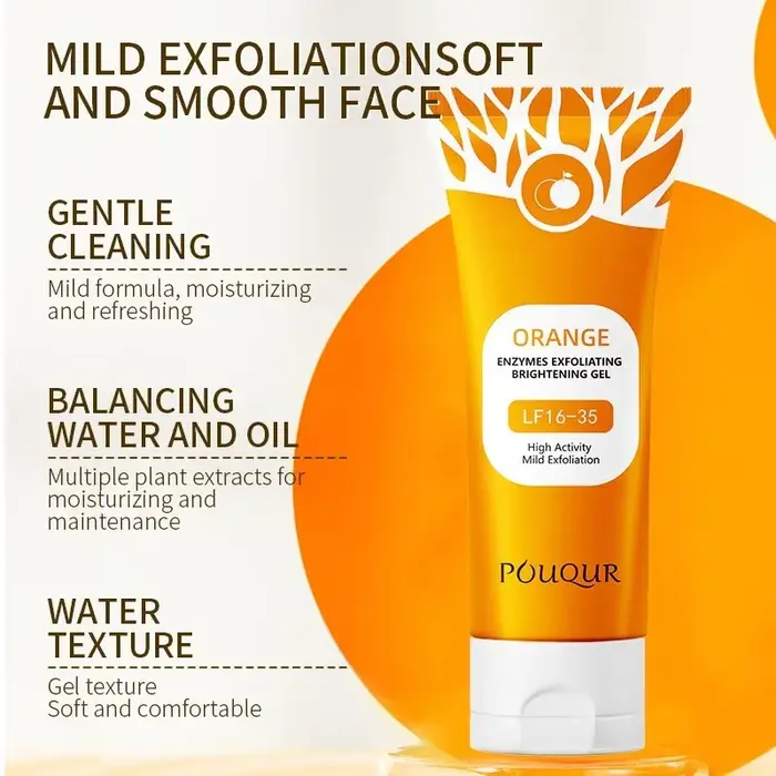 Gel exfoliant pour le visage Orange